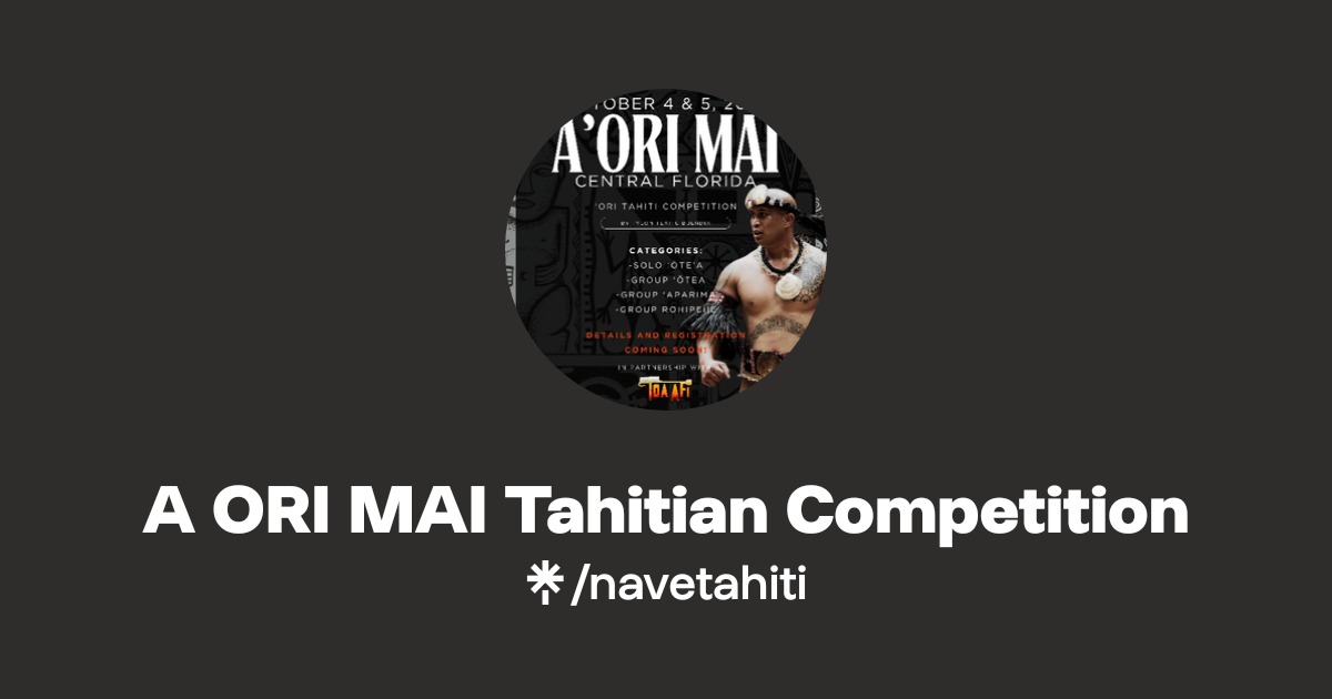 Preview for A ʻOri Mai Tahitian Dance Competition